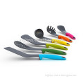 Food grade PP plastic handle nylon kitchen utensils set